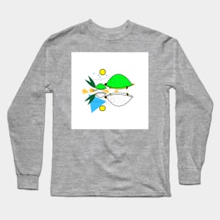 turtles and the sea Long Sleeve T-Shirt